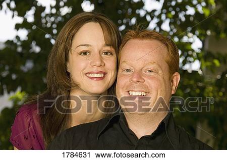 Stock Image - Portrait of a Young Couple . Fotosearch