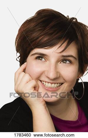 Stock Image - Portrait of woman. Fotosearch