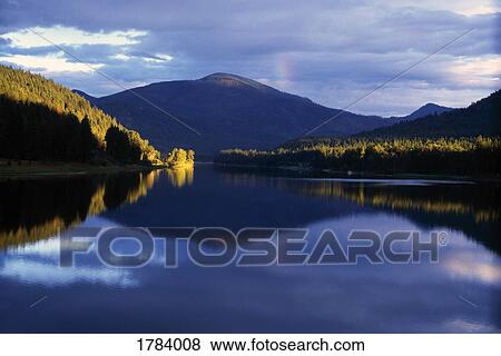 Stock Photo - Reflections, Pend Orielle River. Fotosearch