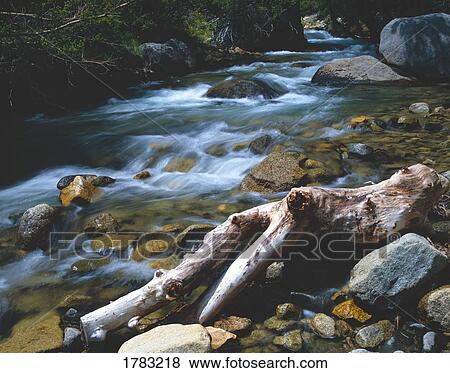 Stock Photo - Rushing water in creek. Fotosearch