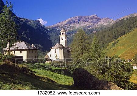Stock Image - Scenic alpine chapel. Fotosearch