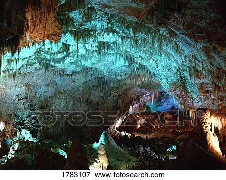Stock Photo - Stalagmites, Carlsbad Caverns National Park. Fotosearch