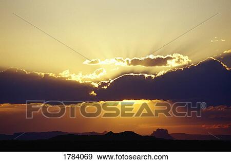 Sunset over Canyonlands National Park View Large Photo Image Stock Photo - Sunset over Canyonlands National Park. Fotosearch