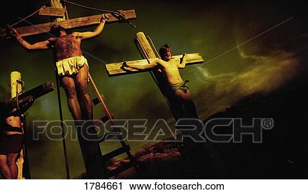 Stock Image - The crucifixion of Christ. Fotosearch