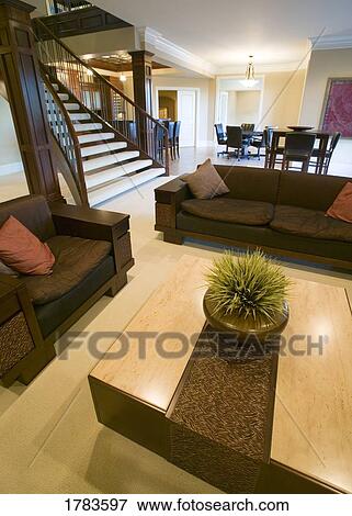 The lower level to a show home View Large Photo Image Stock Photo - The lower level to a show home. Fotosearch