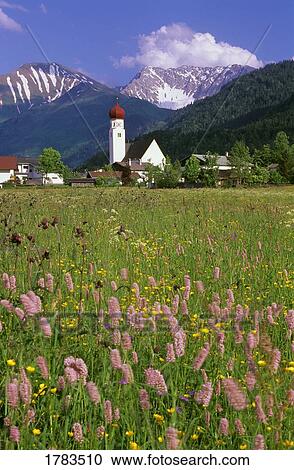 Stock Image - Village of Heiterwang, Austria. Fotosearch