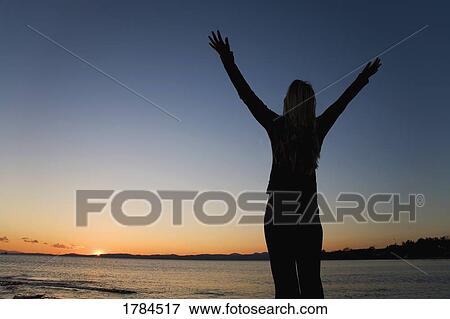 Stock Photo - Woman worshipping. Fotosearch