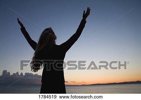 Stock Photo - Woman worshipping. Fotosearch