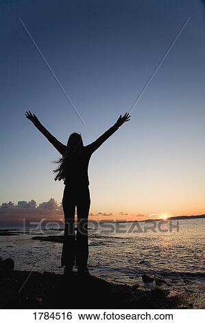 Stock Photograph - Woman worshipping. Fotosearch