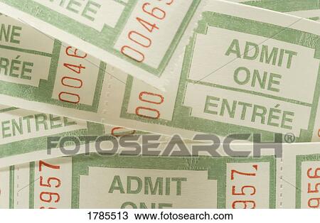 Admission tickets View Large Photo Image Stock Image - Admission tickets. Fotosearch