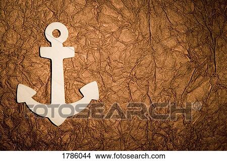 Picture - Anchor on textured background. Fotosearch