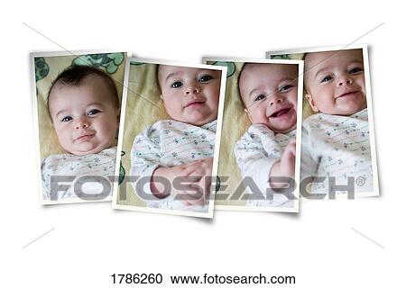 Baby with varied expressions View Large Photo Image Stock Image - Baby with varied expressions. Fotosearch