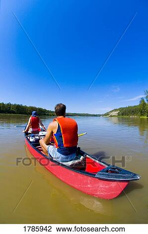 Stock Image - Canoeing. Fotosearch
