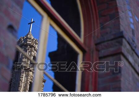Church reflection View Large Photo Image Stock Photograph - Church reflection. Fotosearch