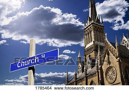 Picture - Church street. Fotosearch