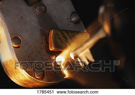 Closeup of lock and key View Large Photo Image Stock Image - Closeup of lock and key. Fotosearch