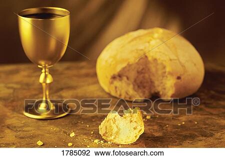 Stock Image - Communion symbols. Fotosearch