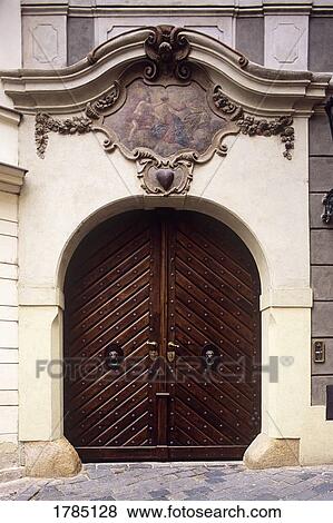 Doorway, Prague, Czech Republic View Large Photo Image Stock Photo - Doorway, Prague, Czech Republic. Fotosearch