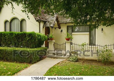 Exterior of a house View Large Photo Image Stock Photo - Exterior of a house. Fotosearch