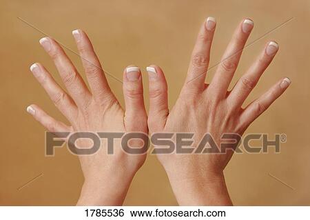 French manicured fingernails View Large Photo Image Stock Photograph - French manicured fingernails. Fotosearch