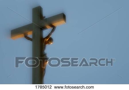 Stock Image - Jesus on the cross. Fotosearch