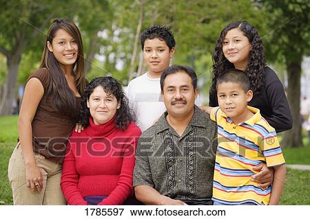 Stock Photo - Latino family. Fotosearch
