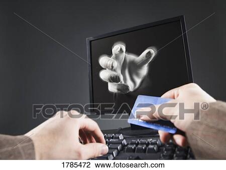 Stock Image - Online identity theft. Fotosearch