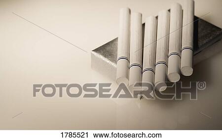 Stock Image - Pack of cigarettes. Fotosearch