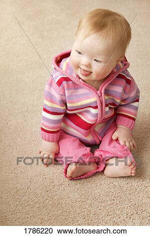Stock Image - Portrait of a baby. Fotosearch
