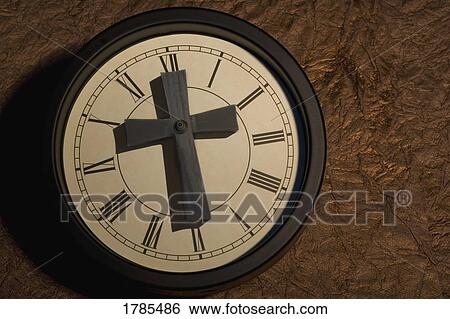 Stock Photograph - Religious Clock. Fotosearch