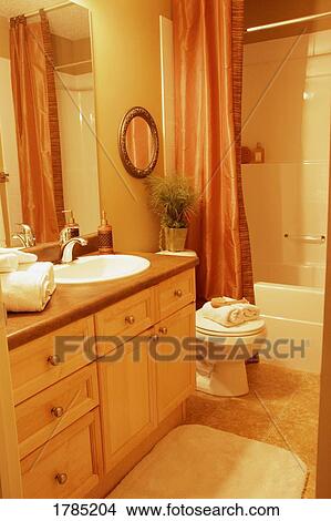 Show Home Bathroom View Large Photo Image Picture - Show Home Bathroom. Fotosearch