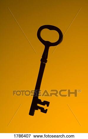 Skeleton key silhouette View Large Photo Image Stock Photo - Skeleton key silhouette. Fotosearch