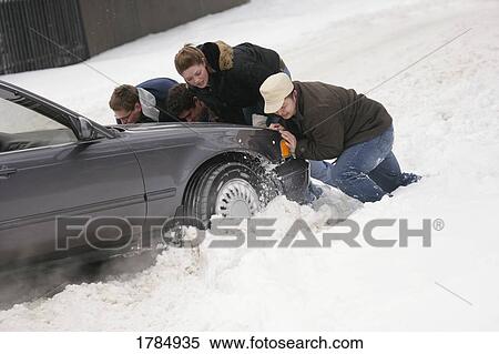 Stock Photography - Stuck vehicle. Fotosearch