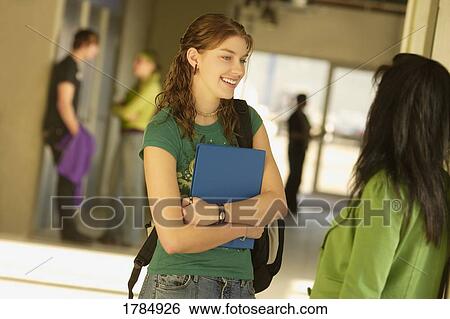 Students talking in hallway View Large Photo Image Stock Photograph - Students talking in hallway. Fotosearch