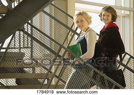 Stock Photo - Two students together. Fotosearch