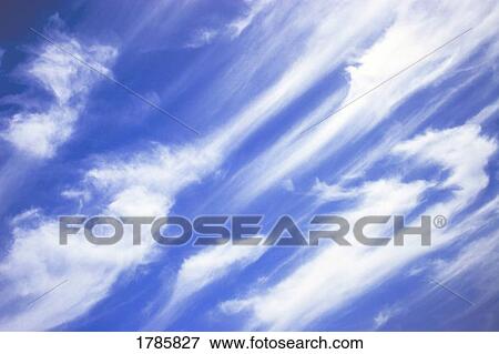 Stock Photo - Wispy cloud formations. Fotosearch