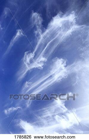 Wispy cloud patterns View Large Photo Image Stock Photograph - Wispy cloud patterns. Fotosearch