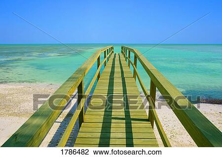 Stock Image - Wooden pier. Fotosearch