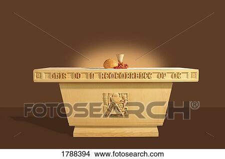 Picture - Communion table. Fotosearch