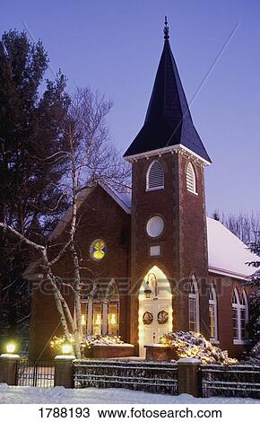 Decorated church in the winter View Large Photo Image Stock Image - Decorated church in the winter. Fotosearch