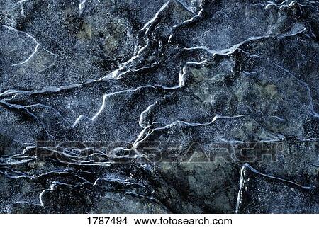 Detail of ice over shale View Large Photo Image Picture - Detail of ice over shale. Fotosearch