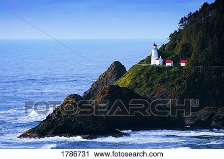 Stock Image - Heceta Head Lighthouse . Fotosearch