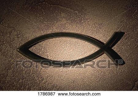 Stock Photo - Jesus fish symbol. Fotosearch