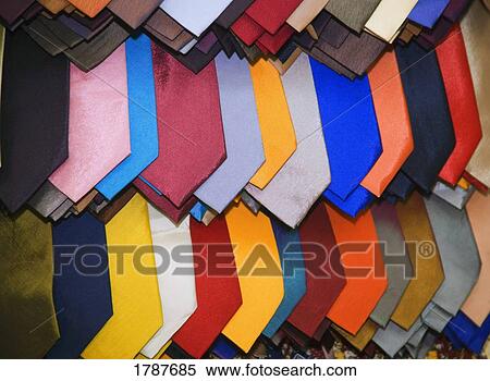 Stock Photography - Multi-colored neck ties. Fotosearch