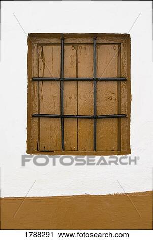 Stock Image - Old Spanish window. Fotosearch