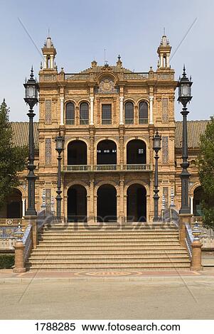 Plaza de España, Seville, Spain View Large Photo Image Stock Photography - Plaza de España, Seville, Spain. Fotosearch