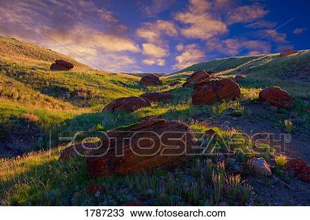 Stock Image - Red Rock Coulee, Natural Area. Fotosearch