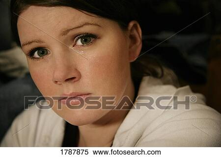 Stock Photography - Tears of sadness. Fotosearch