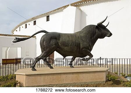 Stock Image - The Bullring at Ronda, Spain. Fotosearch