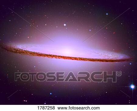 Stock Photo - The Sombrero Galaxy M104 . Fotosearch
